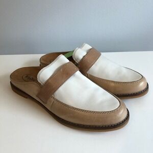 NEW‎ Taos Womens Royal Slip-On Penny Loafers Tan White Office Workwear Career